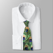 Cravate Peacock Feathers (Attaché)