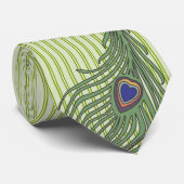 Cravate Peacock Pour les Mariages et les occasions (Roulé)