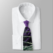 Cravate Peacock violet et noir (Attaché)