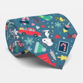 Cravate Peanuts | Snoopy Holiday Pattern (Roulé)