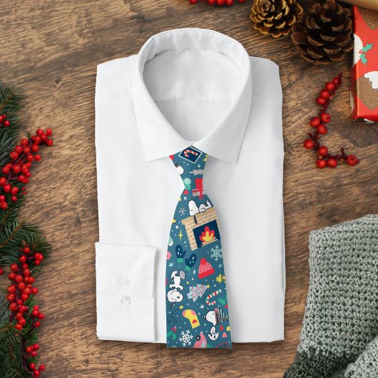 Cravate Peanuts | Snoopy Holiday Pattern