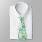 Cravate Peanuts | Snoopy Mint Green Deco Dreams Pattern (Attaché)