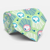 Cravate Peanuts | Snoopy Mint Green Deco Dreams Pattern (Roulé)