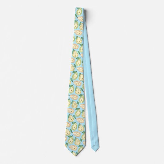 Cravate Pear motif fun fruité chef (Devant)