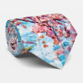 Cravate Pêche à fleurs, Van Gogh (Roulé)