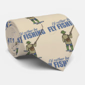 Cravate Pêche à la mouche dans Waders pêcheur Tan Beige (Roulé)