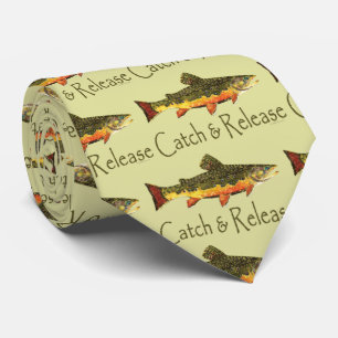 Cravate Pêche à la truite Catch et libération