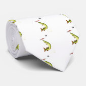 Cravate Pêche au brochet (Roulé)