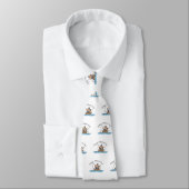 Cravate "Pêche de fête des pères " (Attaché)