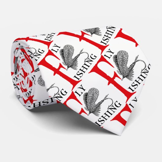 Cravate Pêche de mouche avec l'attrait de pêche (Roulé)