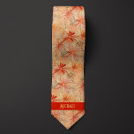 Cravate Pêche et floral de sable<br><div class="desc">Faites rayonner l'élégance avec notre Cravate de Pêche et de Sable Floral. La combinaison de pêche et de sable,  avec le motif fleuri,  ajoute une touche de sophistication à votre tenue mariage. N'oubliez pas de l'associer à nos chaussettes assorties pour un ensemble complet.</div>