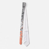 Cravate Pêche et parties scintillantes de faux (Dos)