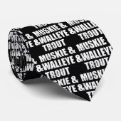 Cravate Pêche Muskie Walleye et truite (Roulé)