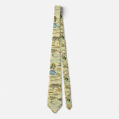 Cravate Pêche scientifique vintage (Devant)