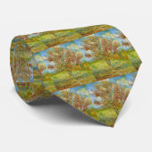 Cravate Pêcher rose en fleurs de Vincent van Gogh (Roulé)