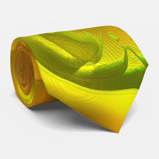 Cravate Peel vert orange numérique sur texture rugueuse ja (Roulé)