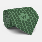 Cravate Peigne de miel vert Décontracté (Roulé)