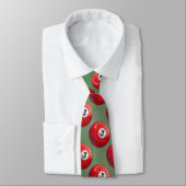 Cravate Peint 3 Motif de billard (Attaché)