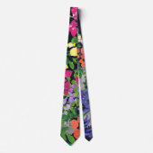 Cravate peinte à la main de jardin d'été (Devant)
