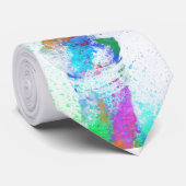 Cravate peinte de paix (Roulé)