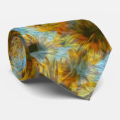Cravate peinte de tournesol (Roulé)