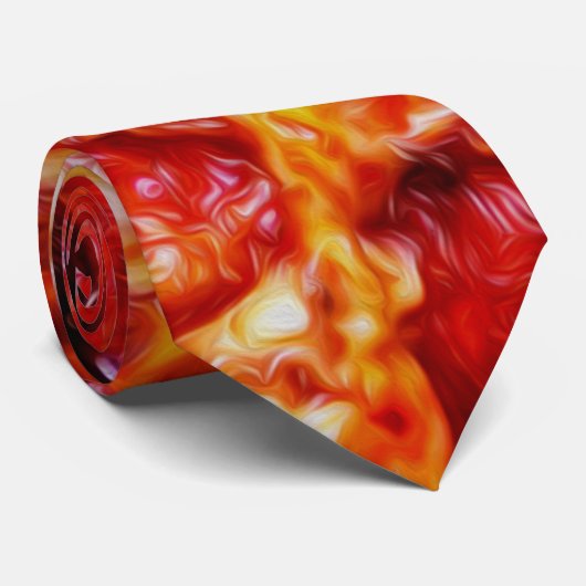 Cravate Peinture à la pizza (Roulé)