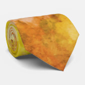 Cravate Peinture à l'aquarelle rétro florale abstraite sal (Roulé)