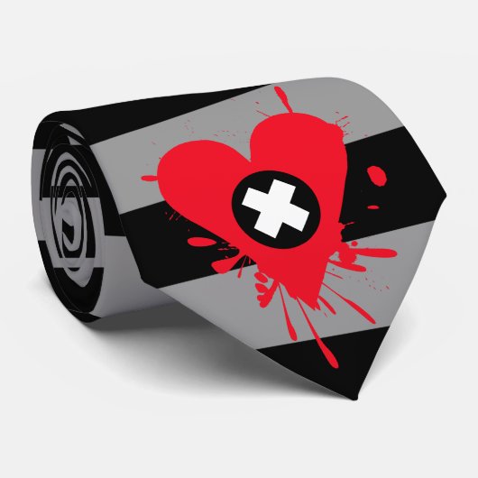 Cravate Peinture à rayures (Roulé)