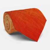 Cravate Peinture Abstraite | Art Abstrait orange 46 (Roulé)