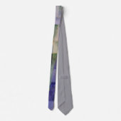 Cravate Peinture abstraite classique de Delaunay Bleu Vert (Dos)