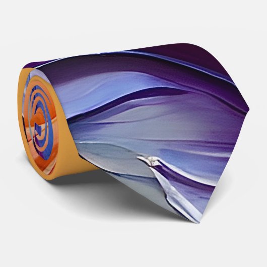 Cravate Peinture Abstraite colorée (Roulé)