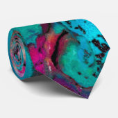Cravate Peinture Abstraite colorée (Roulé)