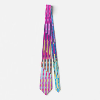 Cravate Peinture Abstraite Couleurs Arc-en-Ciel