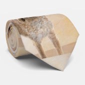 Cravate Peinture américaine anglaise sur pilon - Chien Art (Roulé)