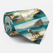 Cravate Peinture Anatolie Shepherd Beach Surf (Roulé)