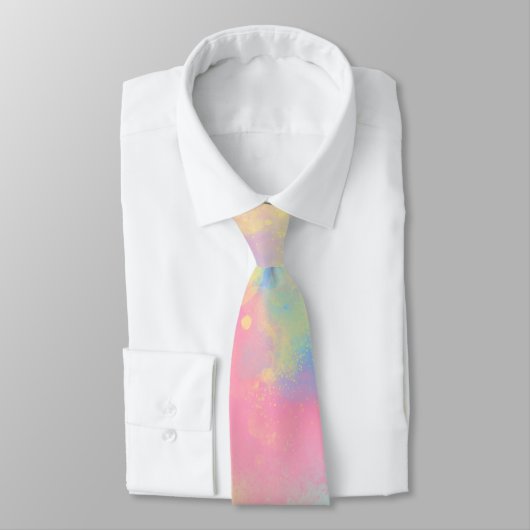 Cravate Peinture arc-en-ciel (Attaché)