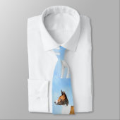 Cravate Peinture Basenji - Belle Art Original (Attaché)