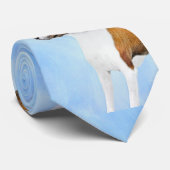 Cravate Peinture Basenji - Belle Art Original (Roulé)