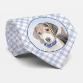 Cravate Peinture beagle - Cute Original Chien Art (Roulé)