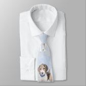 Cravate Peinture beagle - Cute Original Chien Art (Attaché)