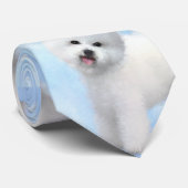 Cravate Peinture Bichon Frise - Cute Original Chien Art (Roulé)