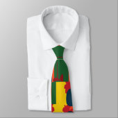 Cravate Peinture colorée Abstraite (Attaché)