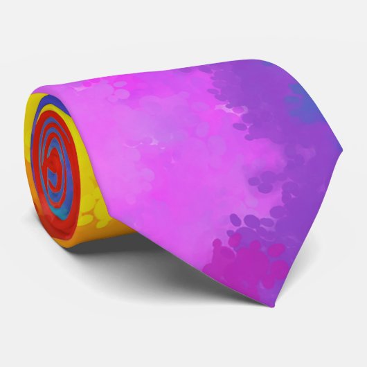 Cravate Peinture d'arc-en-ciel (Roulé)