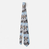 Cravate Peinture de berger américaine miniature - Chien Ar (Dos)