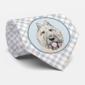 Cravate Peinture de Bouvier des Flandres - Art original de (Roulé)