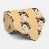 Cravate Peinture de chat Calico - Cute Original Cat Art (Roulé)