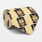 Cravate Peinture de chat Mad - Cute Original Cat Art (Roulé)