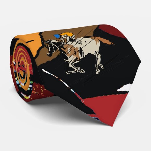 Cravate Peinture de cheval (Roulé)