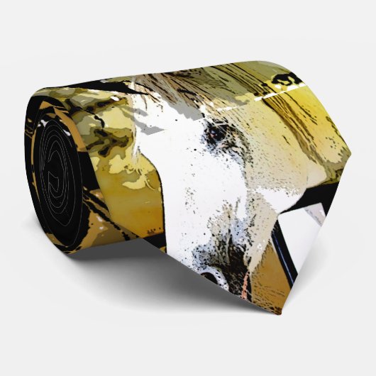 Cravate Peinture de cheval (Roulé)