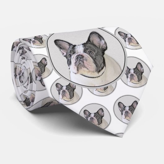 Cravate Peinture de Chien à Chien (Brindle Pied) (Roulé)